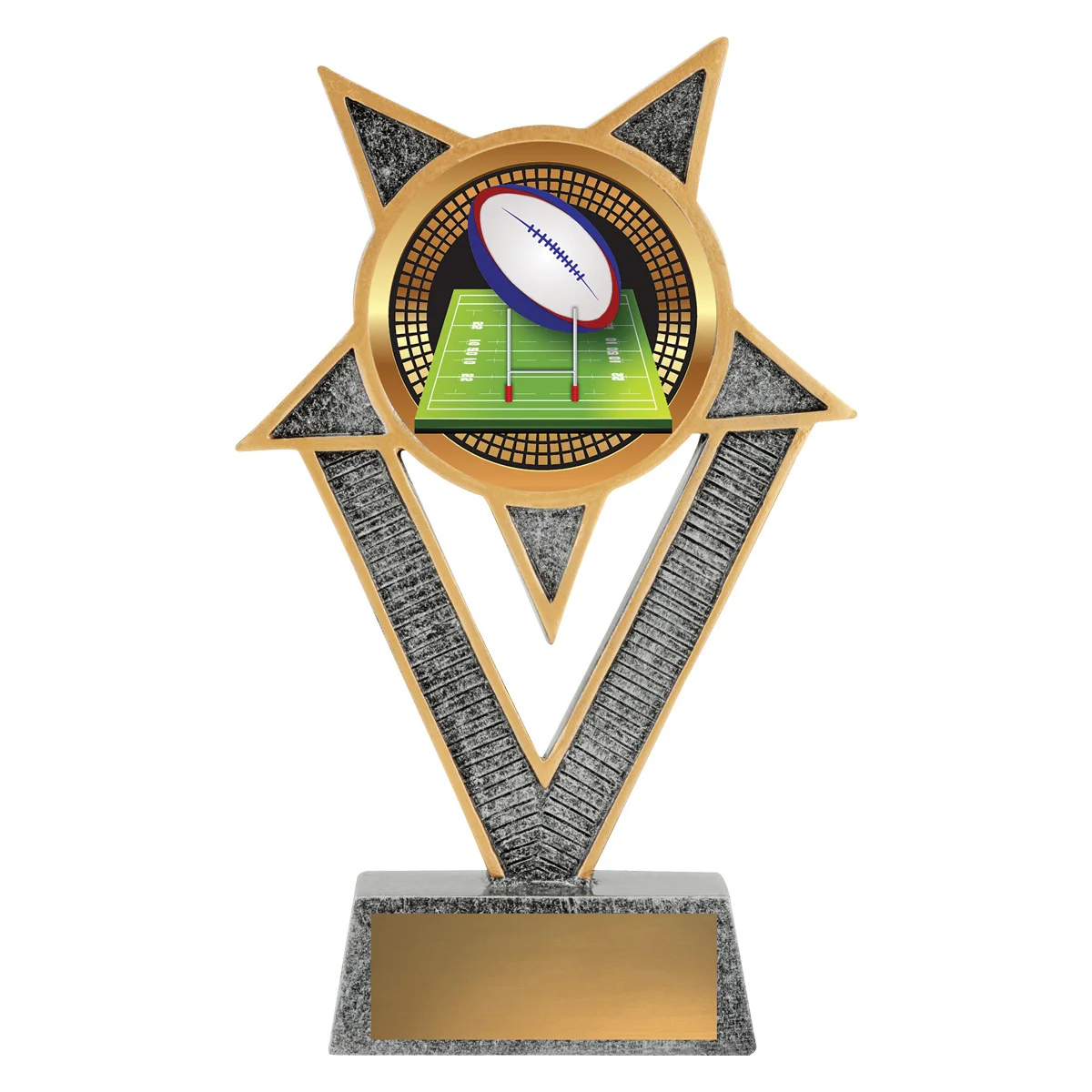 Silver ventura - rugby with resin construction