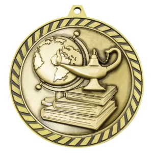 Gold venture medal academic with metal construction