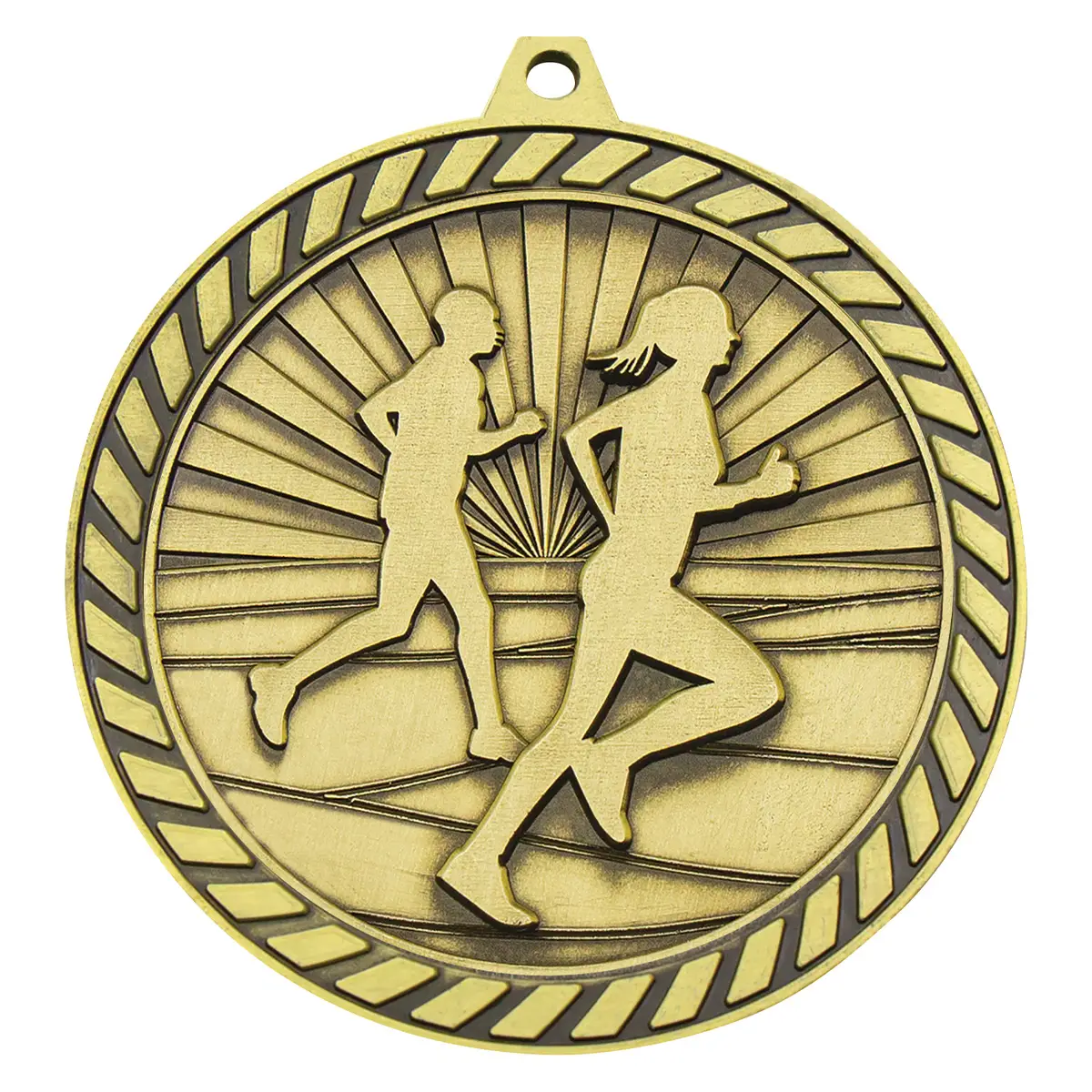 Gold venture medal cross country with metal construction
