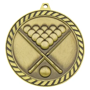 Gold venture medal pool with metal construction