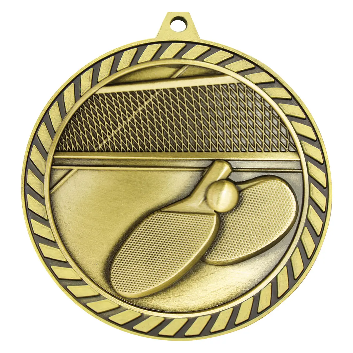 Gold venture medal table tennis with metal construction