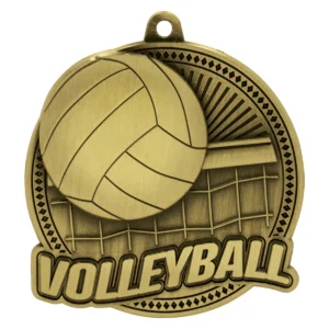 Gold volleyball tempo with metal construction