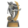 Silver warrior - female with resin construction