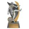 Silver warrior - male with resin construction
