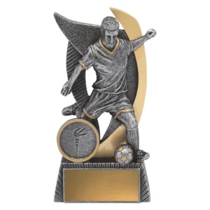 Silver warrior - male with resin construction