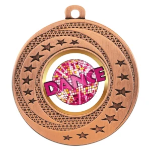 Bronze wayfare medal - dance with metal construction