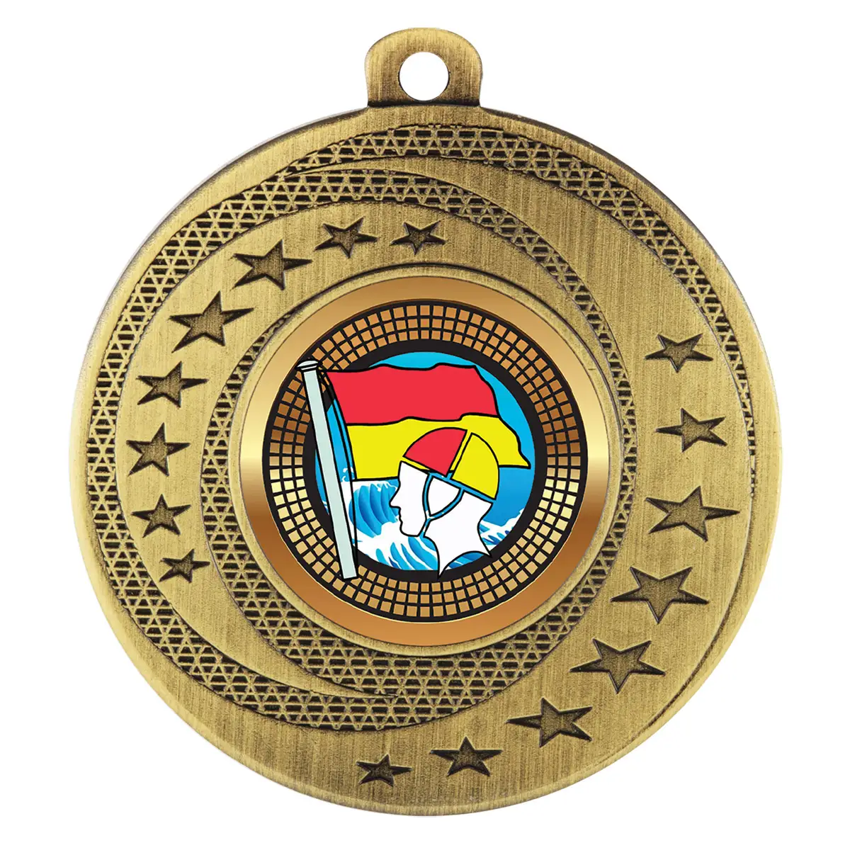 Gold wayfare medal - lifesaving with metal construction