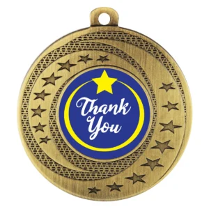 Gold wayfare - thank you with metal construction