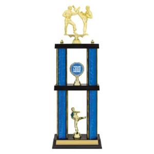 Blue wildcat double poster with plastic construction