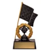 Black winner's cup with resin construction