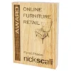 Wood block with wood construction