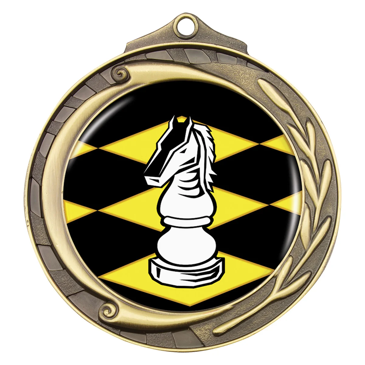 Gold wreath - chess with metal construction