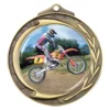 Gold wreath - motocross with metal construction