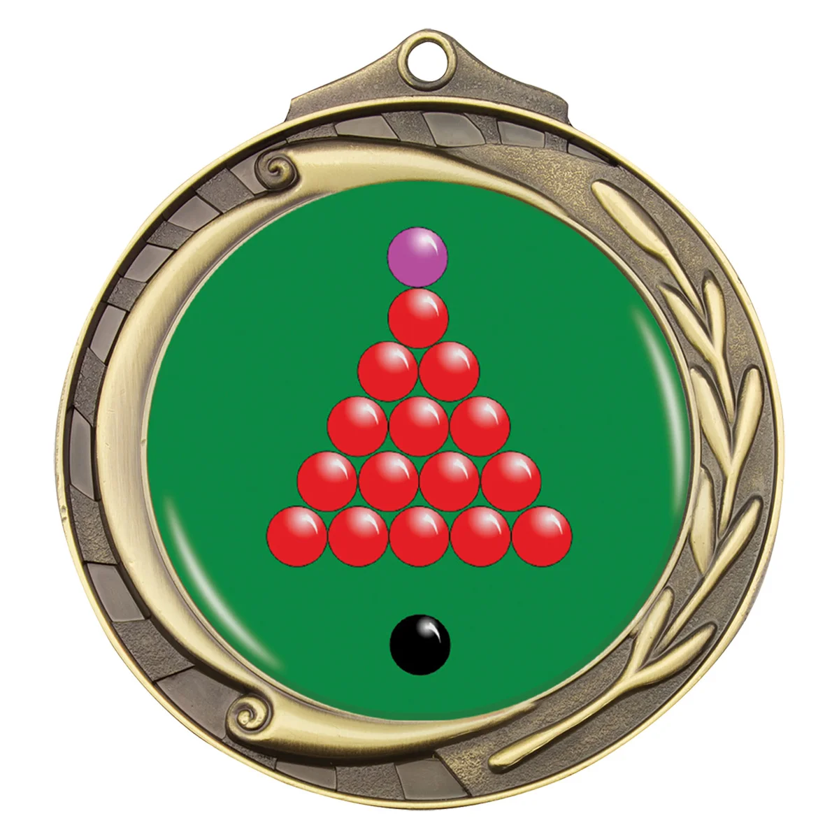 Gold wreath - snooker with metal construction