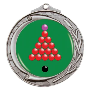 Silver wreath - snooker with metal construction