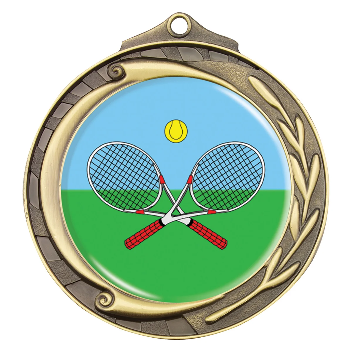 Gold wreath - tennis with metal construction