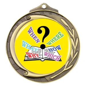 Gold wreath - trivia with metal construction