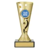 Gold carnival cup - budget with plastic / marble construction