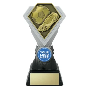 Gold diamond - football with plastic construction