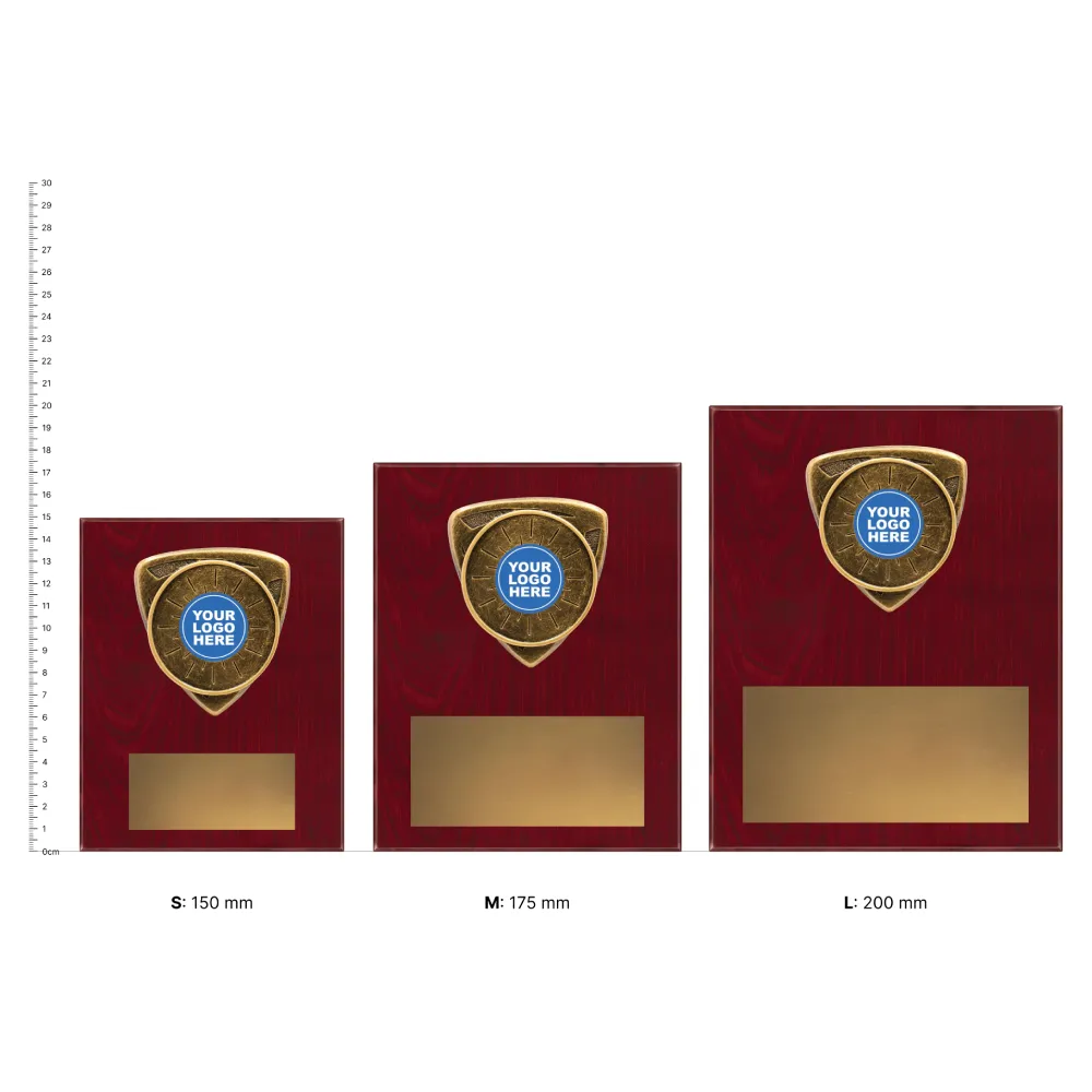 Nova Plaques next to ruler