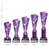 Tiger Cup purple trophies next to ruler
