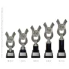 Water Polo Anchor trophies next to ruler